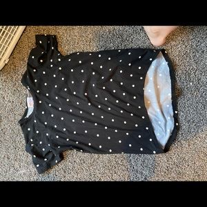 Polka dot lularoe t shirt (Gracie)